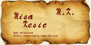 Miša Kesić vizit kartica